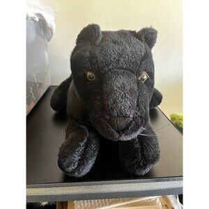 Floppy Friends Mervyn's Black Panther Exotic Cat 22" Plush Stuffed animal Soft